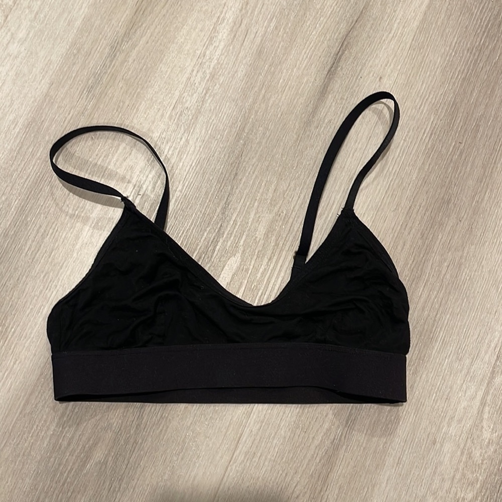 Madewell Black Triangle Bralette Size XS